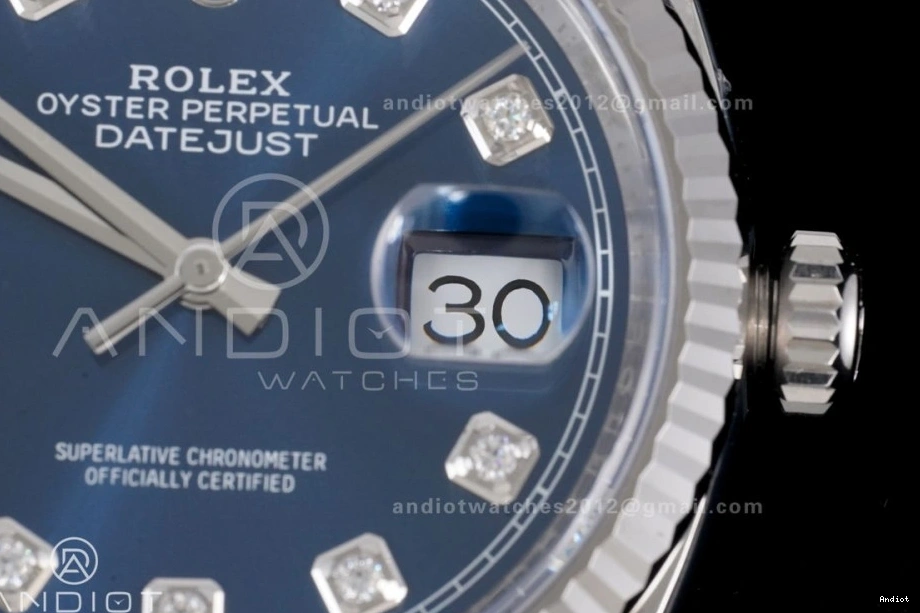 126234 DateJust Blue on Edition Best Dial Diamonds SH3235 904L Bracelet Clean Steel Jubilee 36 1:1 1115